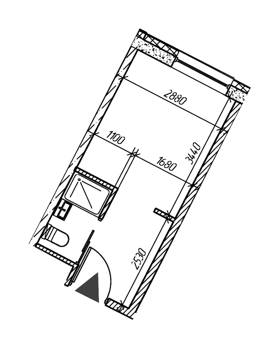 Квартира студия 16.4 м², 26/26 эт., Комплекс апартаментов «cOASIS VERTICAL»